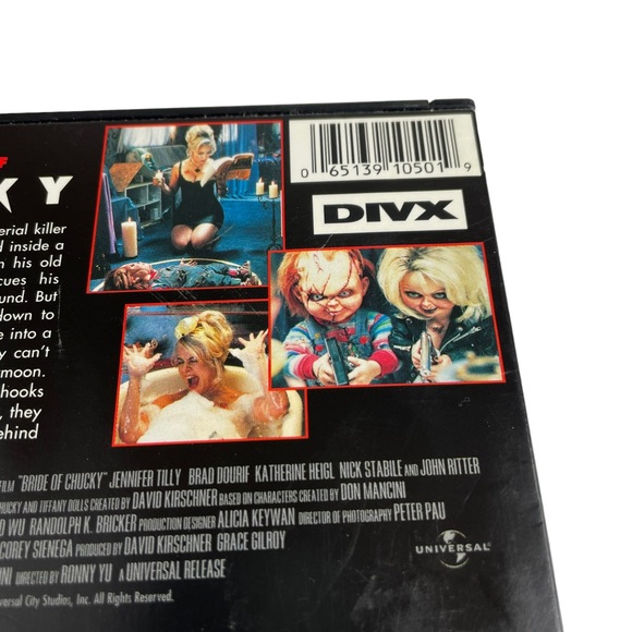 1999 Bride of Chucky Original DVD in Case Jennifer Tilly Chucky Gets Lucky DIVX - Picture 8 of 15